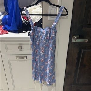 Trixxi Blue Floral Midi Dress